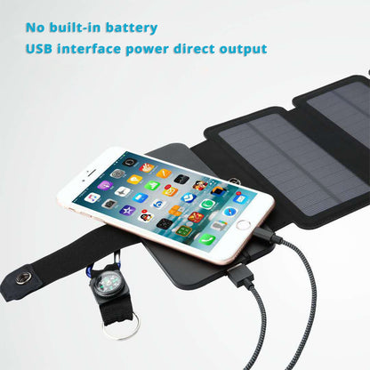 Lerranc Portable Folding 10W Solar Panels Charger 5V 2.1A USB Output Solar Cells for Cellphones Outdoors - Free Shipping - aurelia-clothing-8955