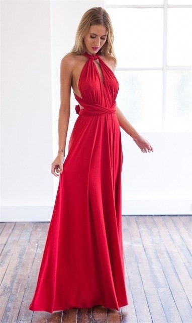 Light Blue Bridesmaid Dresses Country Beach Wedding Dress - Free Shipping - aurelia-clothing-8955