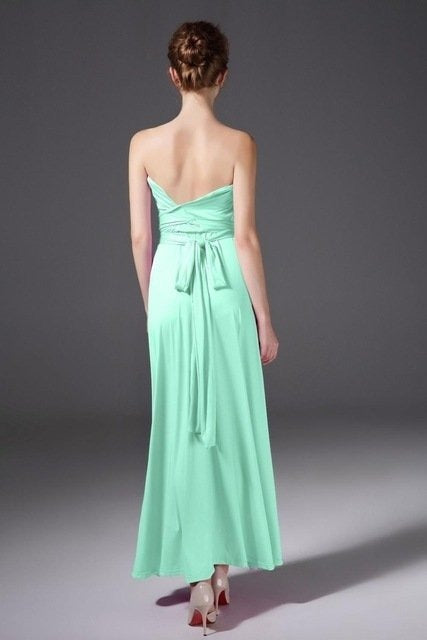 Light Blue Bridesmaid Dresses Country Beach Wedding Dress - Free Shipping - aurelia-clothing-8955