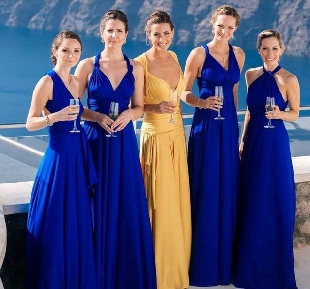 Light Blue Bridesmaid Dresses Country Beach Wedding Dress - Free Shipping - aurelia-clothing-8955