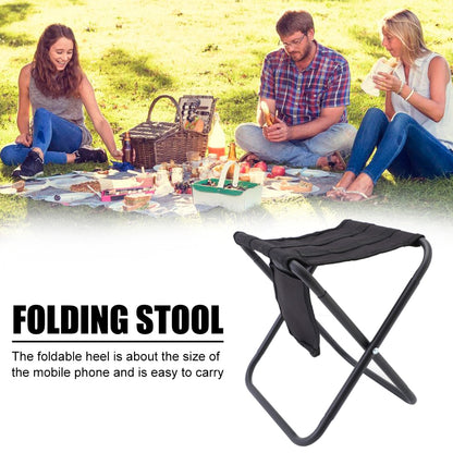 Lightweight Folding Stool Outdoor Furniture Camping Tourist Seat Chair Portable Aluminum Alloy Folding Stool with Storage Bag - Free Shipping - aurelia-clothing-8955