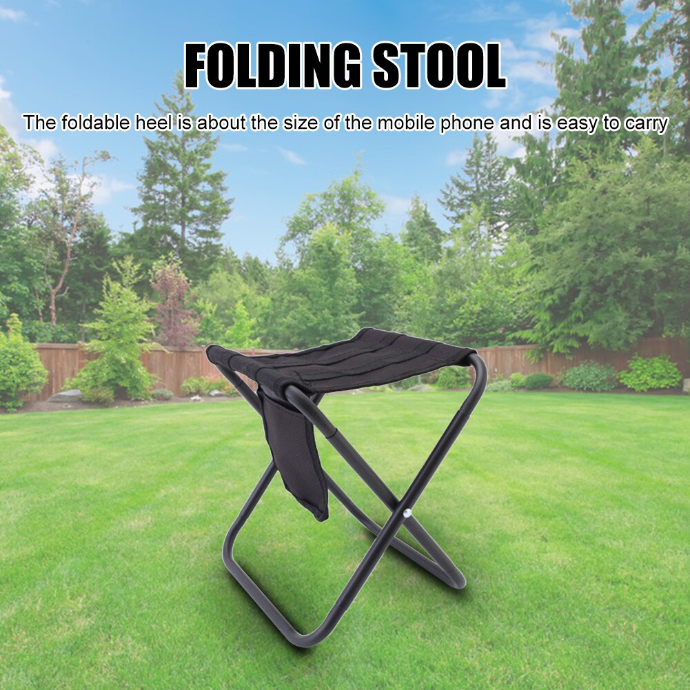 Lightweight Folding Stool Outdoor Furniture Camping Tourist Seat Chair Portable Aluminum Alloy Folding Stool with Storage Bag - Free Shipping - aurelia-clothing-8955
