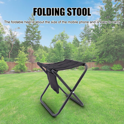 Lightweight Folding Stool Outdoor Furniture Camping Tourist Seat Chair Portable Aluminum Alloy Folding Stool with Storage Bag - Free Shipping - aurelia-clothing-8955