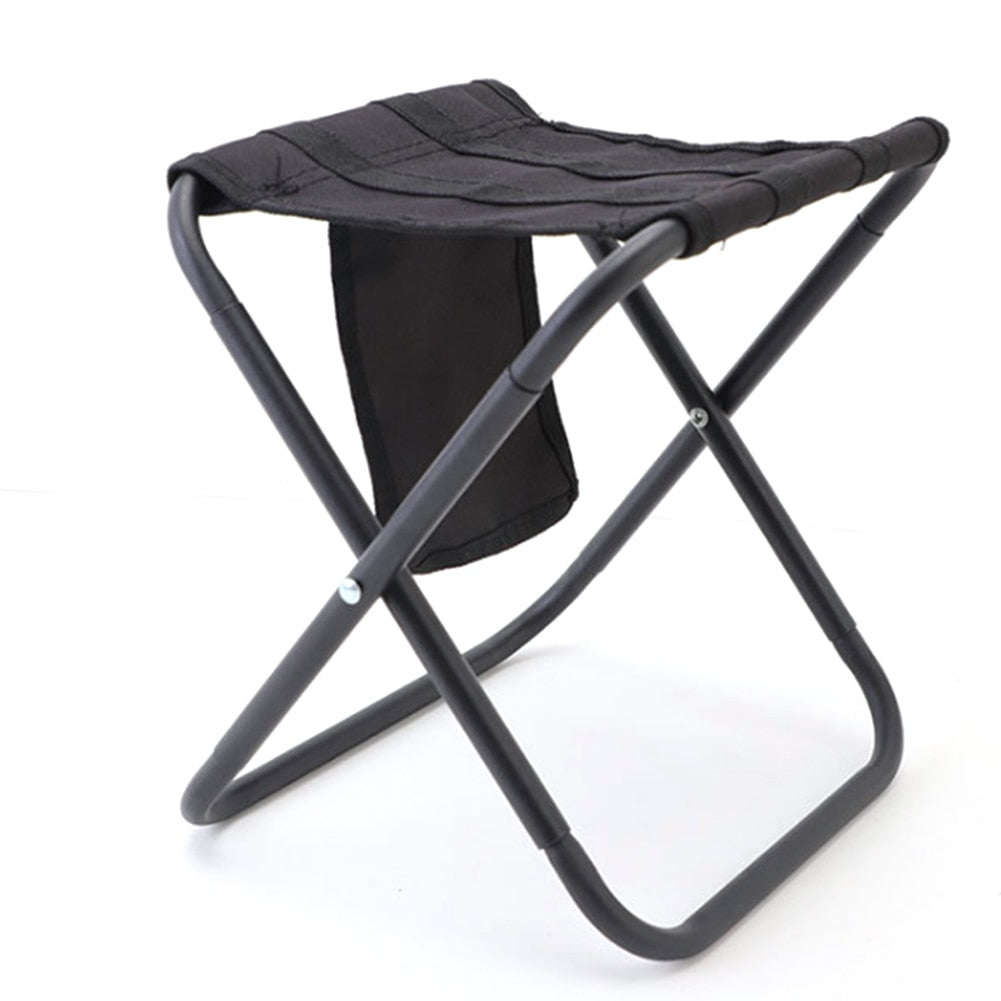 Lightweight Folding Stool Outdoor Furniture Camping Tourist Seat Chair Portable Aluminum Alloy Folding Stool with Storage Bag - Free Shipping - aurelia-clothing-8955