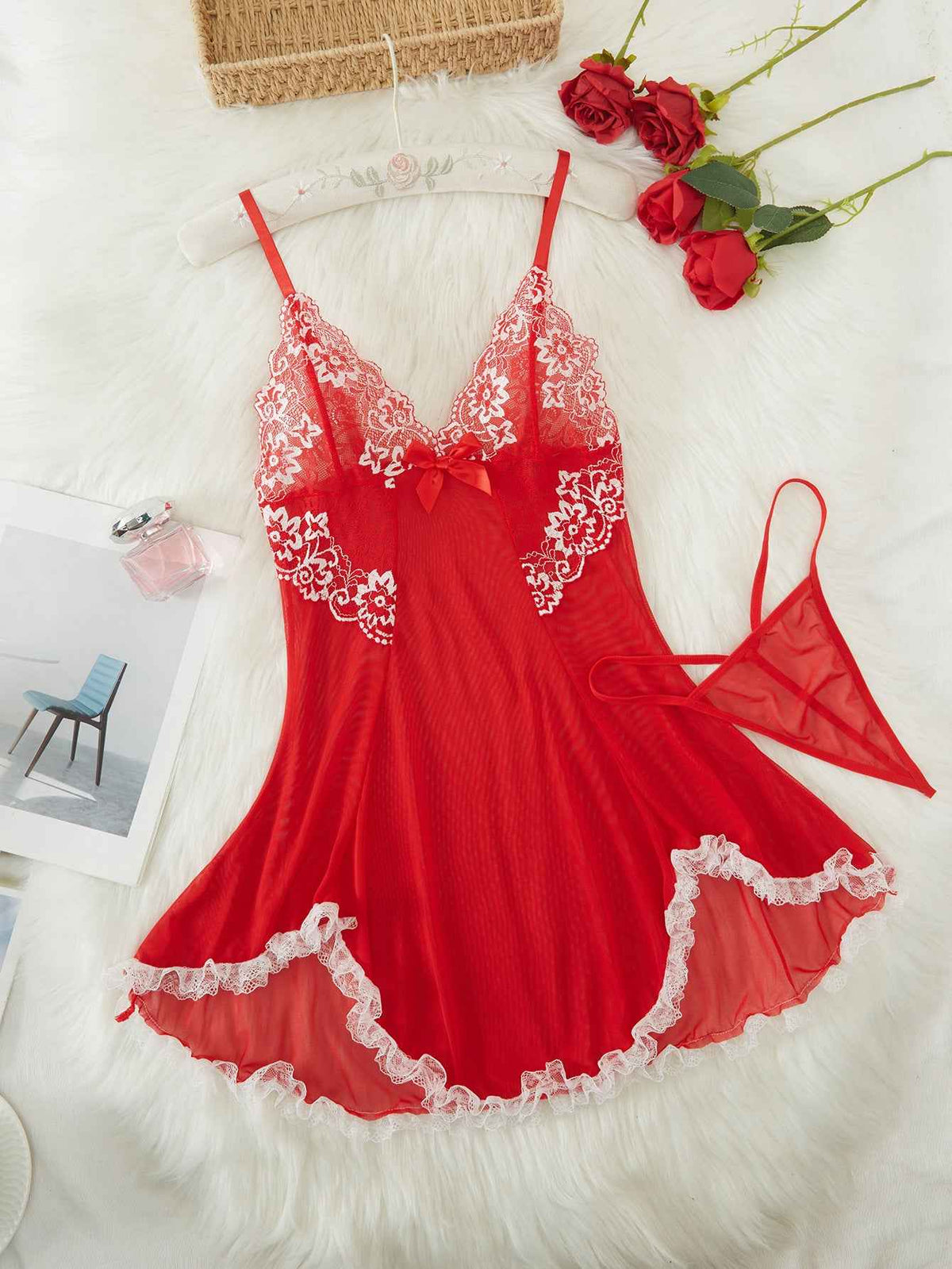 Lingerie Mesh Style Lounge Attire-Free Shipping - aurelia-clothing-8955
