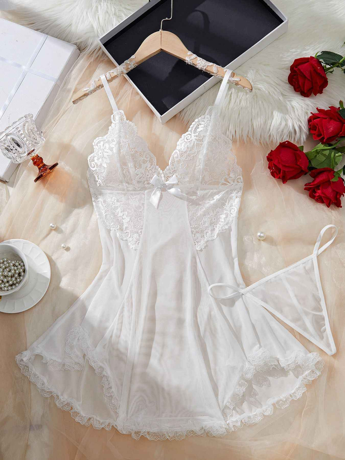 Lingerie Mesh Style Lounge Attire-Free Shipping - aurelia-clothing-8955