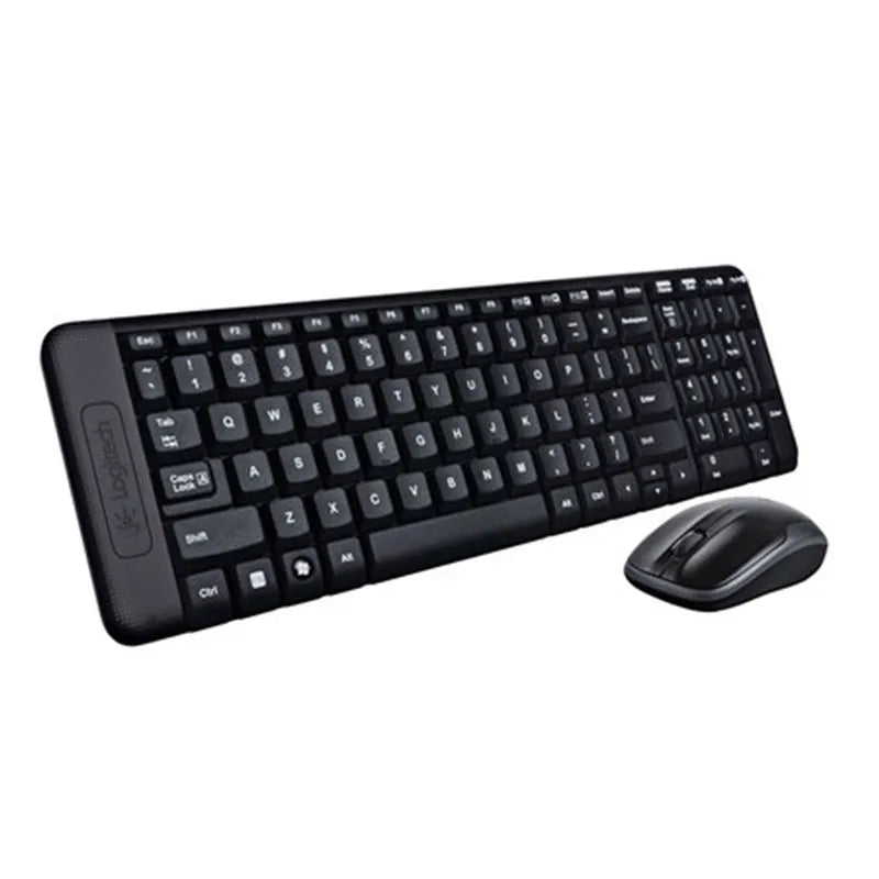 Logitech MK220 Wireless Keyboard and Mouse Combo Set Gaming Lap Top Gamer Original Optical Waterproof Ergonomics Keyboard Mouse - Free Shipping - aurelia-clothing-8955