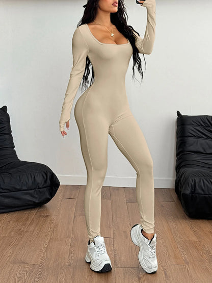 Long Sleeve Active Jumpsuit - Free Shipping - aurelia-clothing-8955