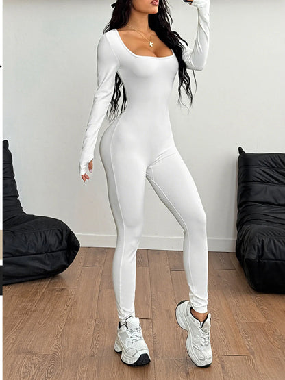 Long Sleeve Active Jumpsuit - Free Shipping - aurelia-clothing-8955