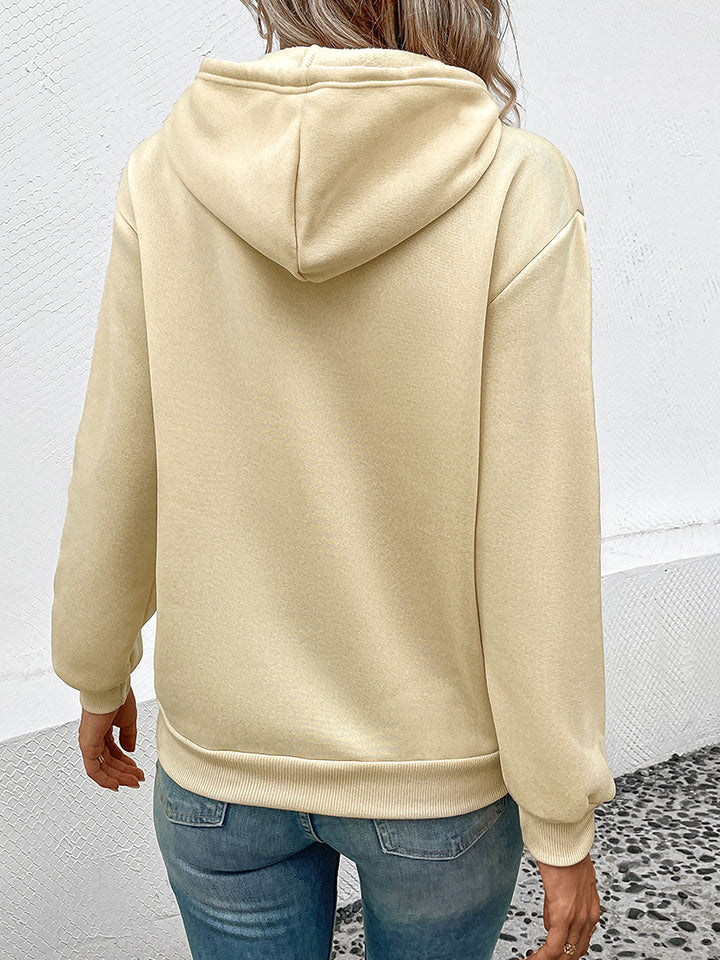 Long Sleeve Front Pocket Hoodie - aurelia-clothing-8955