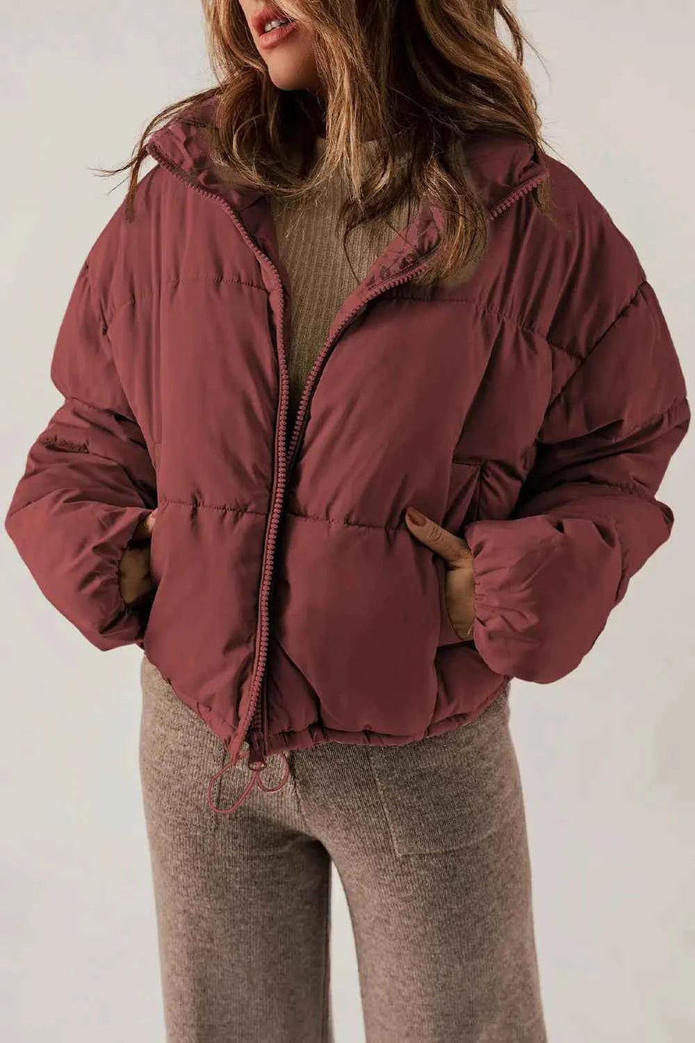 Long Sleeve Winter Coat-Free Shipping - aurelia-clothing-8955
