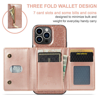 M3 For iPhone 14 Pro Max Glitter Wallet Protective Case iPhone 14 Pro Two In One Magnetic Phone Case - Free Shipping - aurelia-clothing-8955