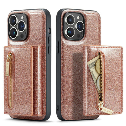 M3 For iPhone 14 Pro Max Glitter Wallet Protective Case iPhone 14 Pro Two In One Magnetic Phone Case - Free Shipping - aurelia-clothing-8955