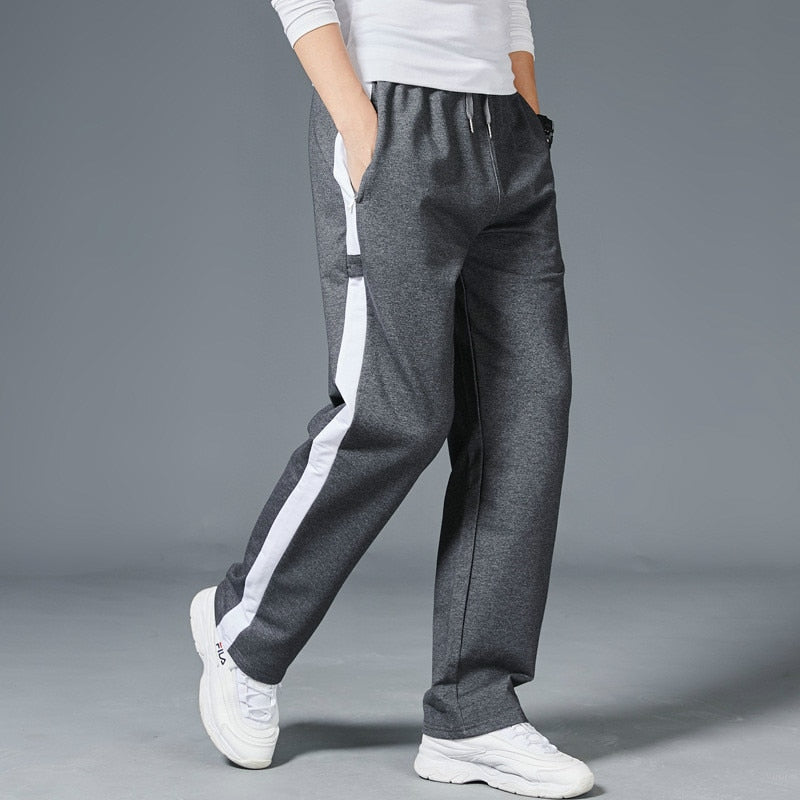 Men Loose Sport Running Stripe Sweatpants Fitness Training Pants Mens Straight Trousers Tracksuit Jogging Sportswear - Free Shipping - aurelia-clothing-8955