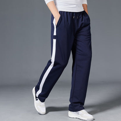 Men Loose Sport Running Stripe Sweatpants Fitness Training Pants Mens Straight Trousers Tracksuit Jogging Sportswear - Free Shipping - aurelia-clothing-8955