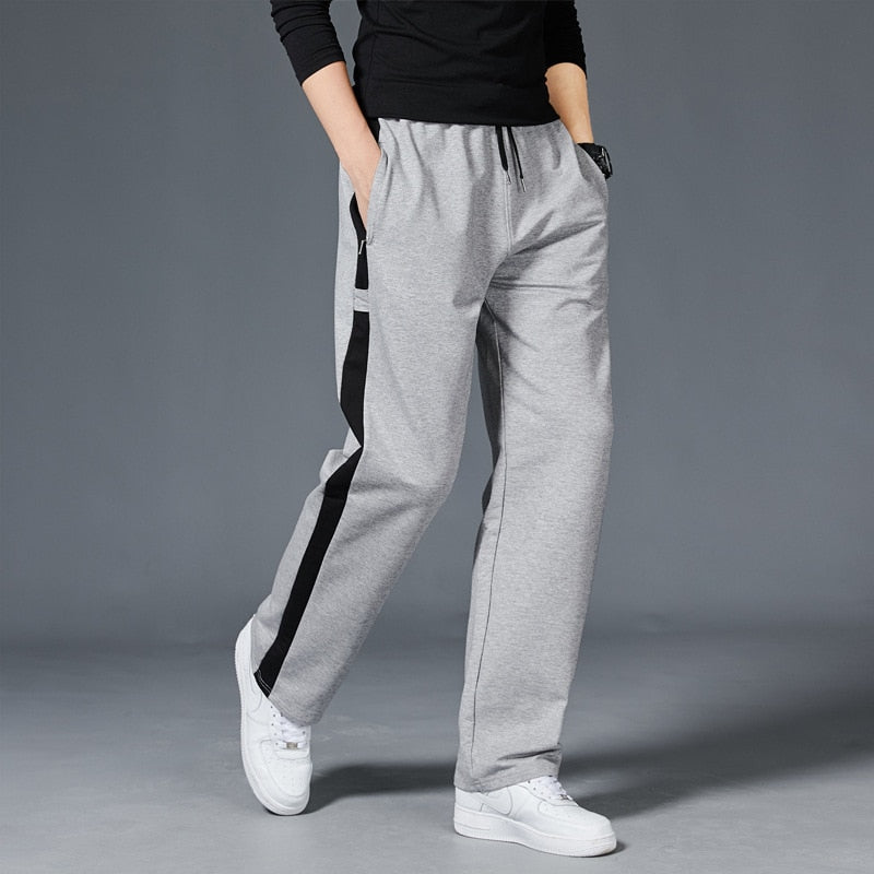 Men Loose Sport Running Stripe Sweatpants Fitness Training Pants Mens Straight Trousers Tracksuit Jogging Sportswear - Free Shipping - aurelia-clothing-8955