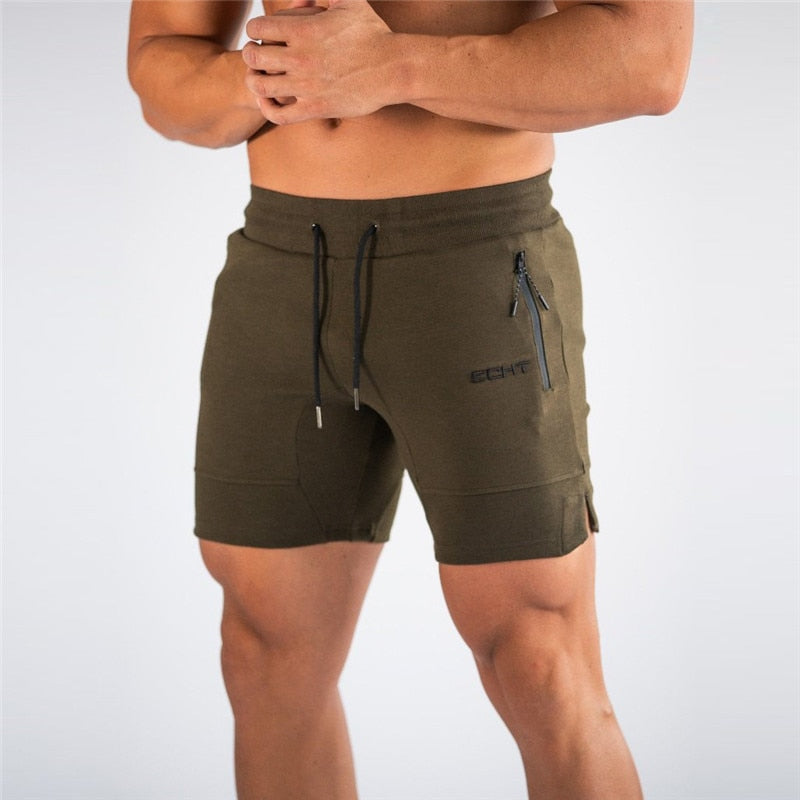 Men Summer mesh Running Shorts Men Brand New gym Shorts Solid Breathable Elastic Waist Jogger quick-drying sport shorts men - Free Shipping - aurelia-clothing-8955