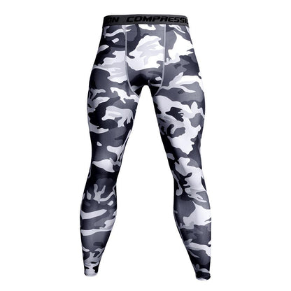 Mens Camo Compression Pants Fit wear Jogging Leggings -  Free Shipping - aurelia-clothing-8955