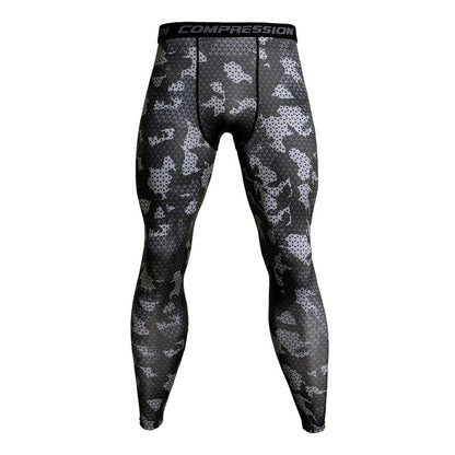 Mens Camo Compression Pants Fit wear Jogging Leggings -  Free Shipping - aurelia-clothing-8955