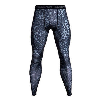 Mens Camo Compression Pants Fit wear Jogging Leggings -  Free Shipping - aurelia-clothing-8955