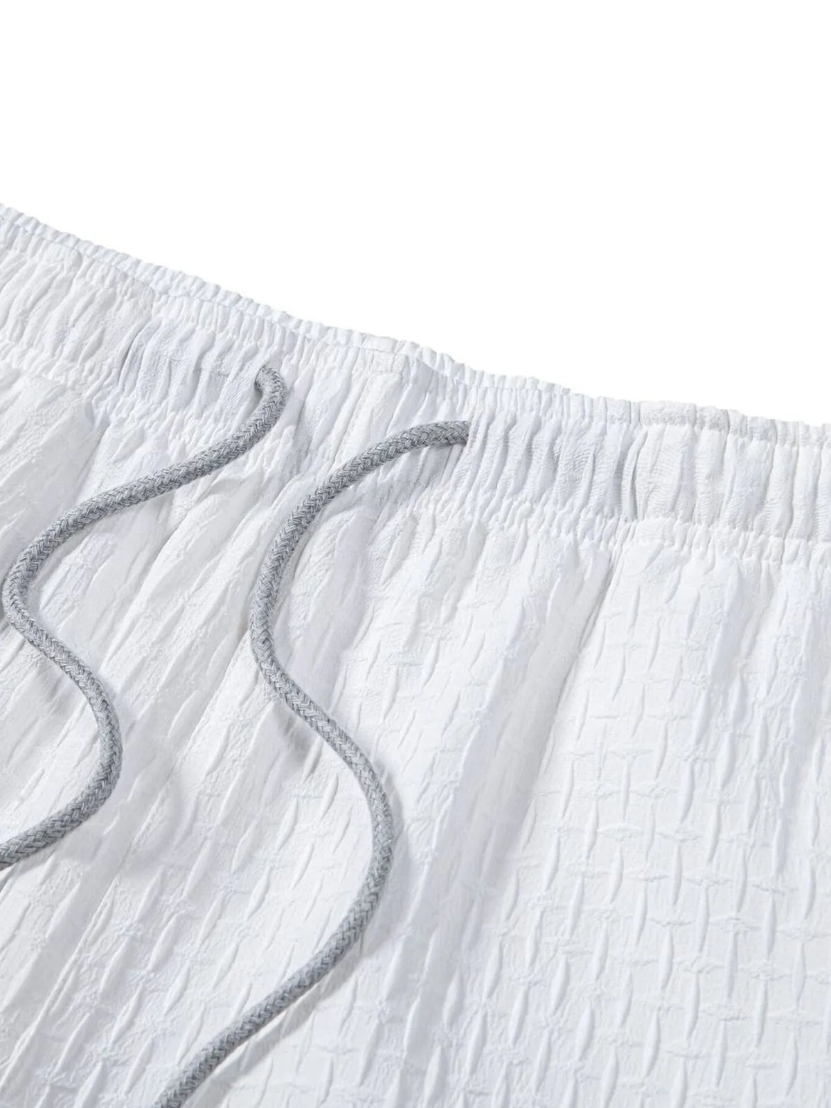 Mens Classic Textured Shorts with Elastic Waist - Free Shipping - aurelia-clothing-8955