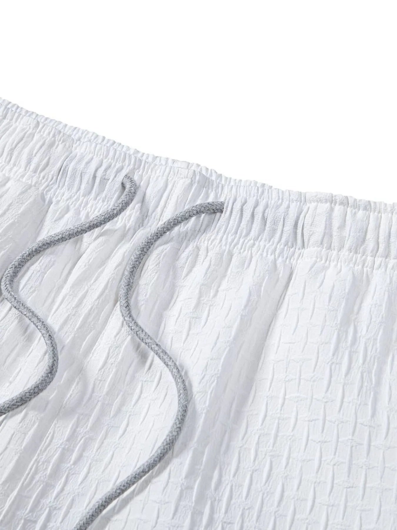 Mens Classic Textured Shorts with Elastic Waist - Free Shipping - aurelia-clothing-8955