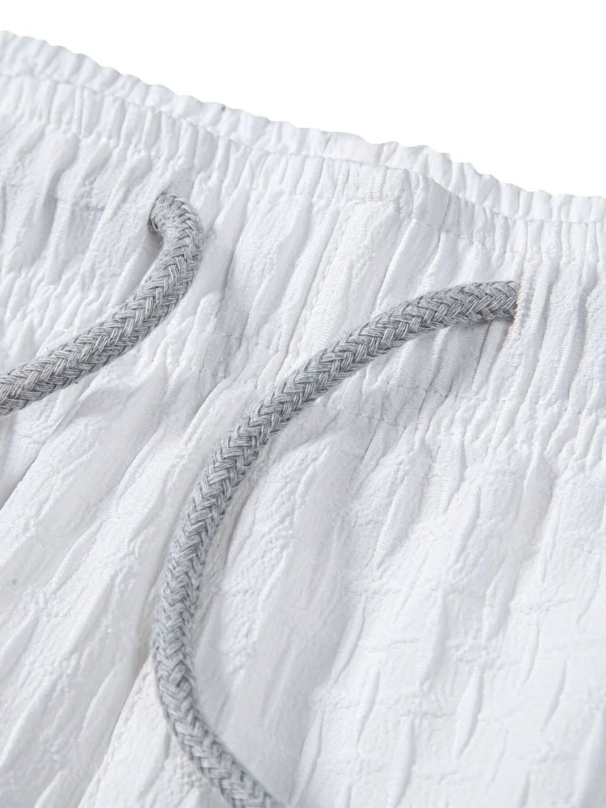 Mens Classic Textured Shorts with Elastic Waist - Free Shipping - aurelia-clothing-8955
