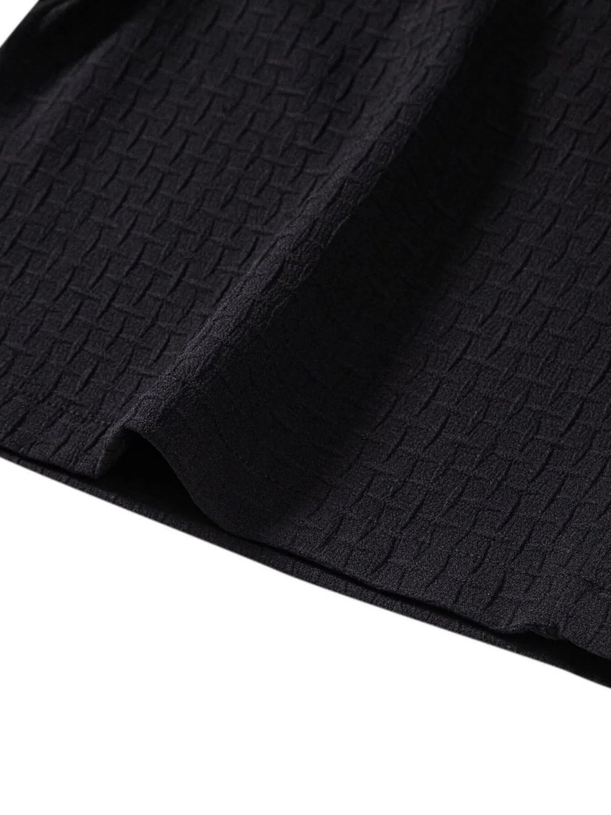 Mens Classic Textured Shorts with Elastic Waist - Free Shipping - aurelia-clothing-8955