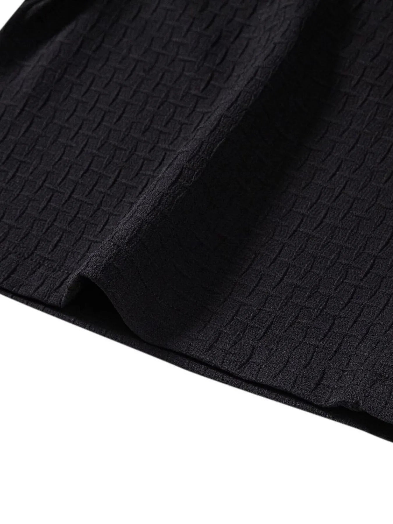 Mens Classic Textured Shorts with Elastic Waist - Free Shipping - aurelia-clothing-8955