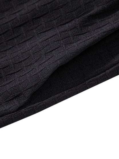 Mens Classic Textured Shorts with Elastic Waist - Free Shipping - aurelia-clothing-8955