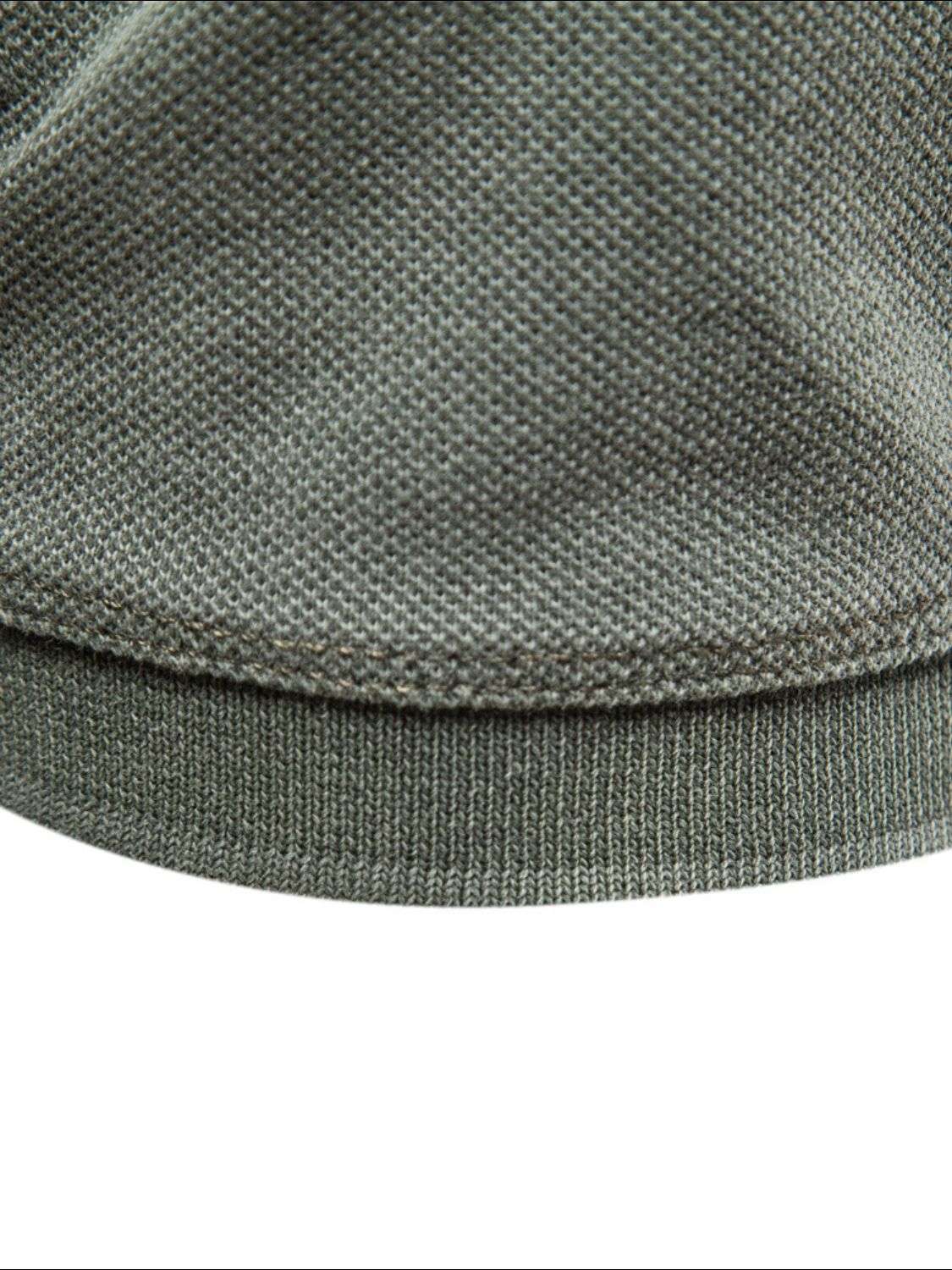 Mens Collared Neck Button Detail Short Sleeve Polo - aurelia-clothing-8955