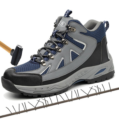 Mens Construction Outdoor High Top Steel Toe Cap Safety Boot Shoes - Free Shipping - aurelia-clothing-8955