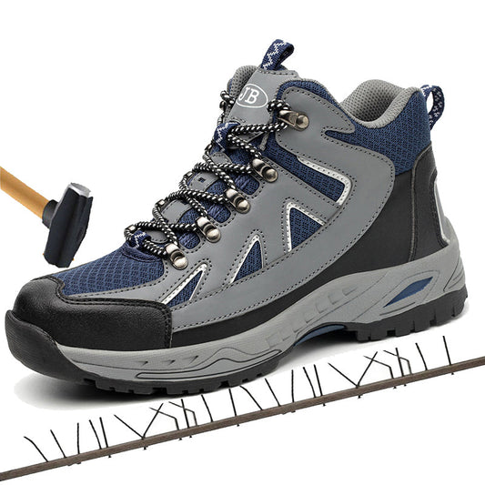 Mens Construction Outdoor High Top Steel Toe Cap Safety Boot Shoes - Free Shipping - aurelia-clothing-8955