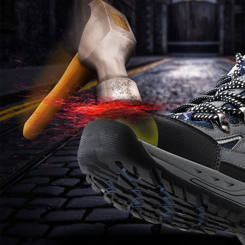Mens Construction Outdoor High Top Steel Toe Cap Safety Boot Shoes - Free Shipping - aurelia-clothing-8955