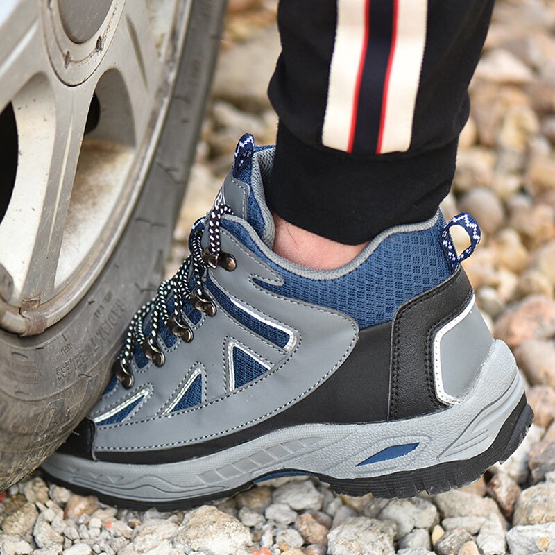 Mens Construction Outdoor High Top Steel Toe Cap Safety Boot Shoes - Free Shipping - aurelia-clothing-8955
