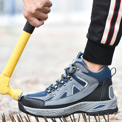 Mens Construction Outdoor High Top Steel Toe Cap Safety Boot Shoes - Free Shipping - aurelia-clothing-8955