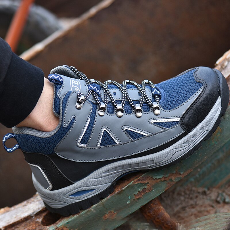 Mens Construction Outdoor High Top Steel Toe Cap Safety Boot Shoes - Free Shipping - aurelia-clothing-8955