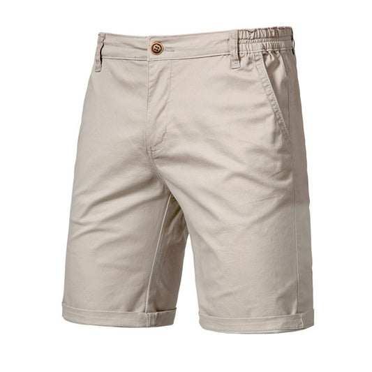 Mens Cotton Casual Shorts Mens Straight Fitting Five Piece Pants Large Size Solid Color Sports Style - Free Shipping - aurelia-clothing-8955