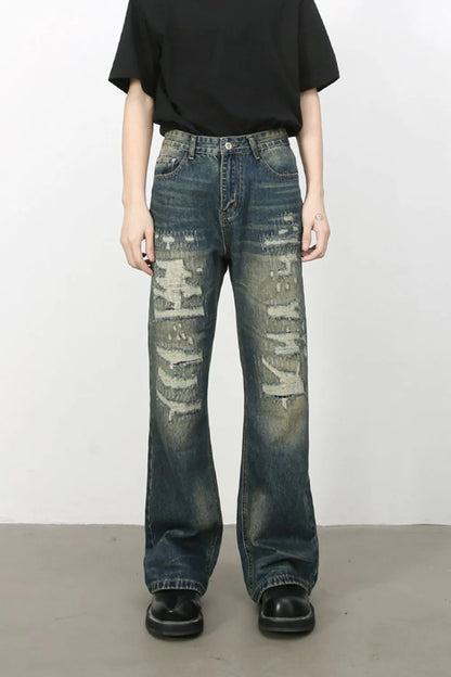 Mens Distressed Jeans - Free Shipping - aurelia-clothing-8955