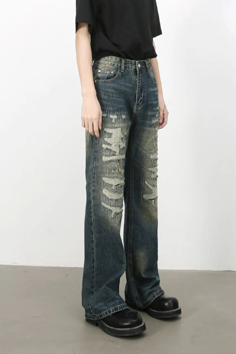 Mens Distressed Jeans - Free Shipping - aurelia-clothing-8955