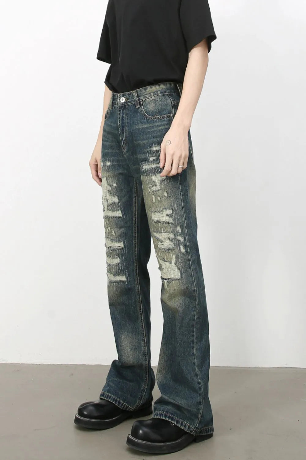 Mens Distressed Jeans - Free Shipping - aurelia-clothing-8955
