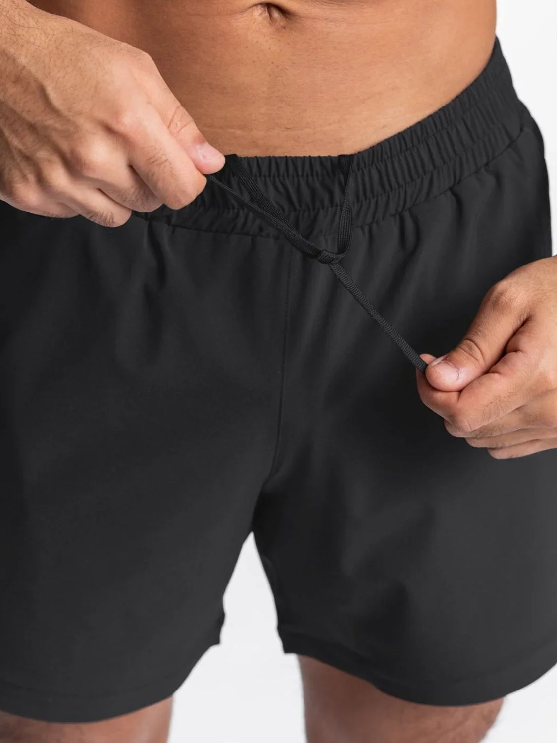 Mens Elastic Waist Active Shorts-Free Shipping - aurelia-clothing-8955
