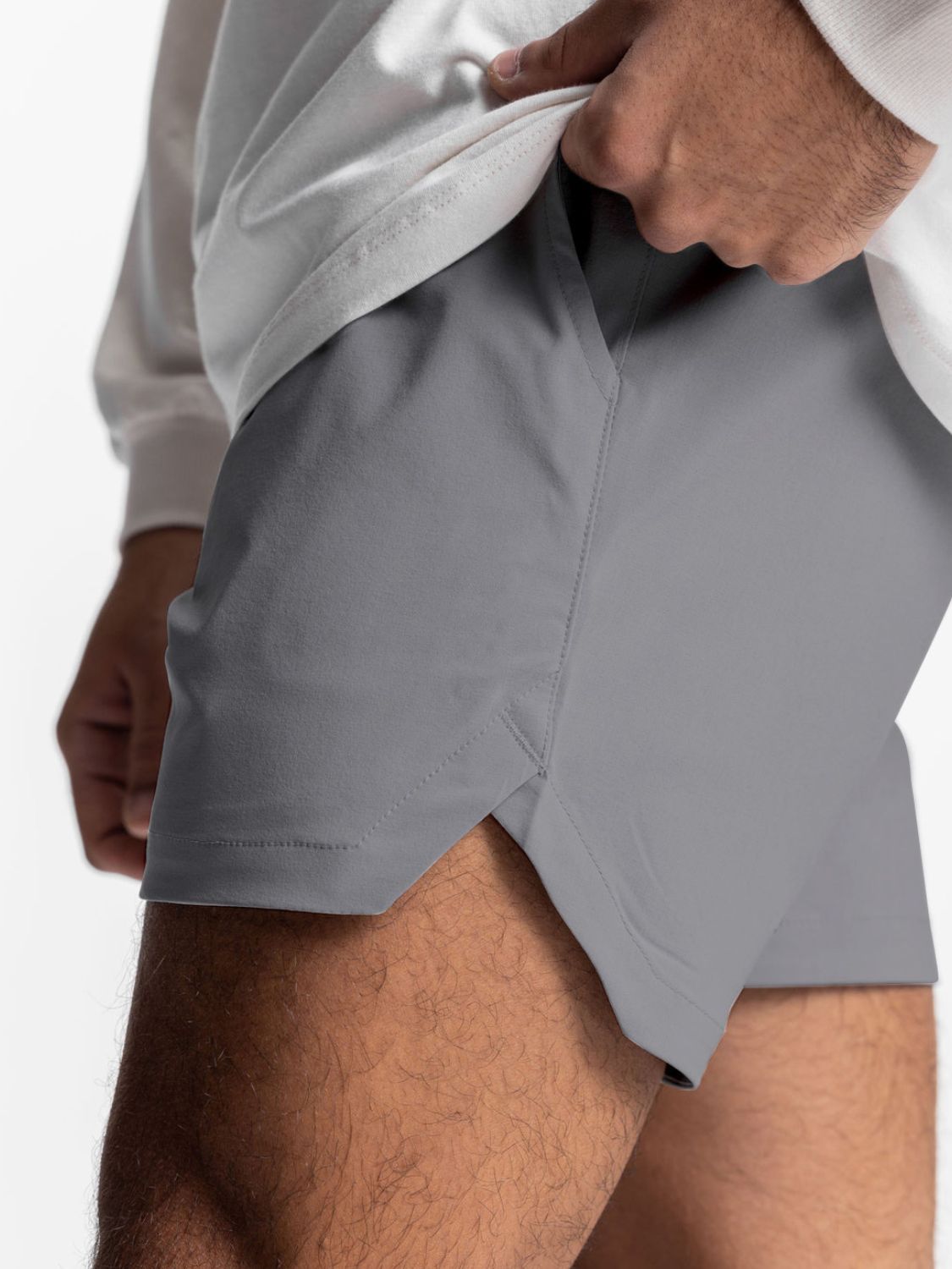 Mens Elastic Waist Active Shorts-Free Shipping - aurelia-clothing-8955