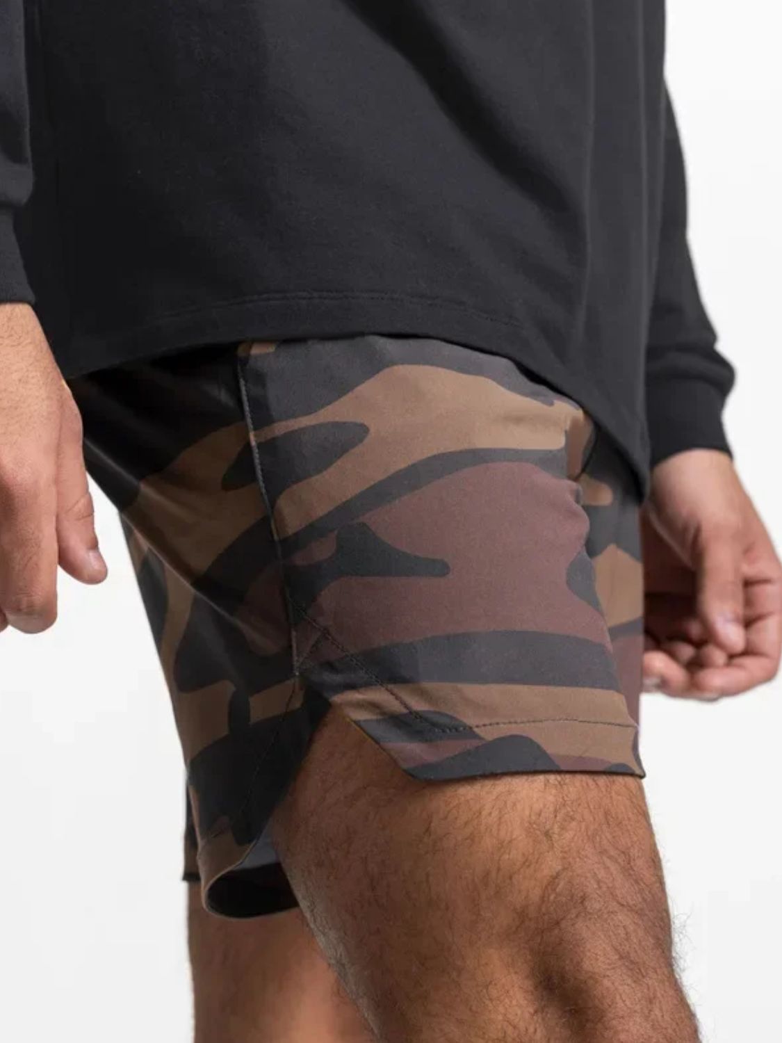 Mens Elastic Waist Active Shorts-Free Shipping - aurelia-clothing-8955