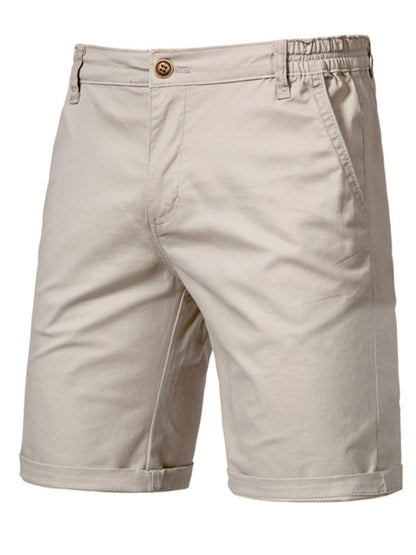 Mens Elastic Waist Shorts with Pockets - Free Shipping - aurelia-clothing-8955