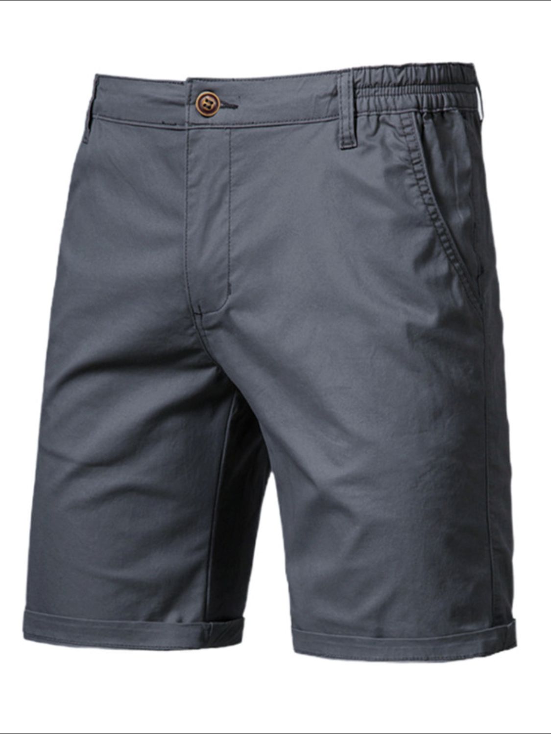 Mens Elastic Waist Shorts with Pockets - Free Shipping - aurelia-clothing-8955