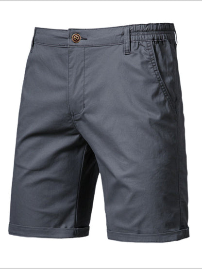 Mens Elastic Waist Shorts with Pockets - Free Shipping - aurelia-clothing-8955