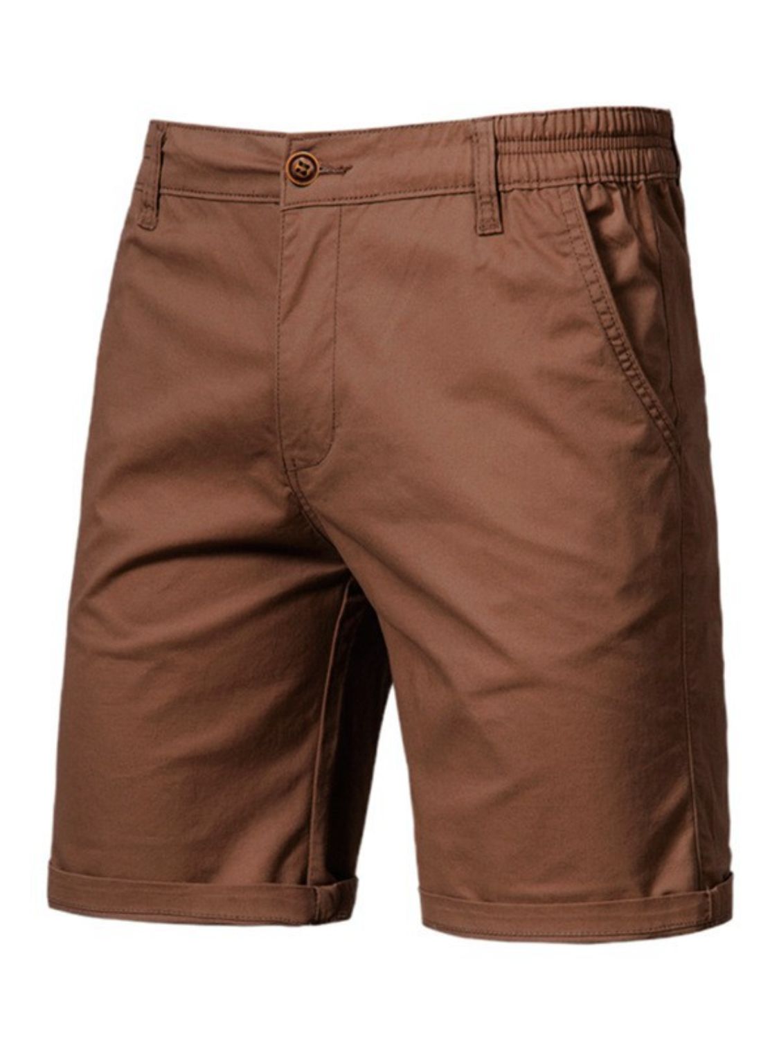 Mens Elastic Waist Shorts with Pockets - Free Shipping - aurelia-clothing-8955