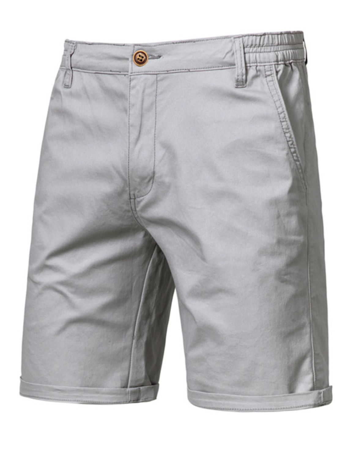 Mens Elastic Waist Shorts with Pockets - Free Shipping - aurelia-clothing-8955