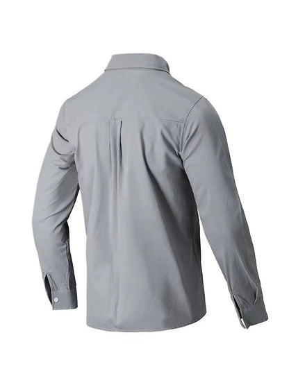 Mens Full Size Collared Neck Button Down Shirt Plus Size - aurelia-clothing-8955